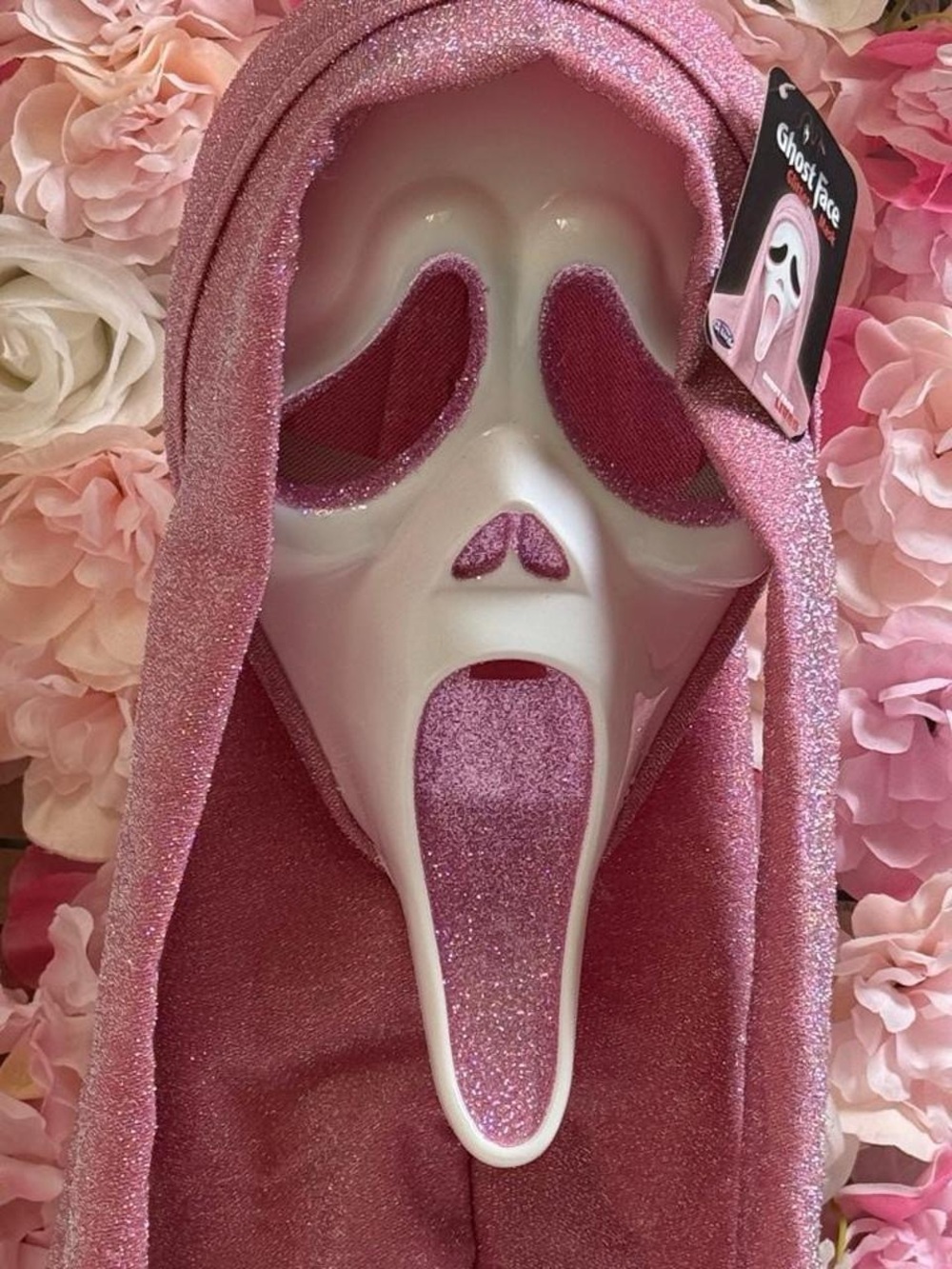 Scream Ghost Face Pink Glitter Mask Officially Licensed Fun World Ghostface